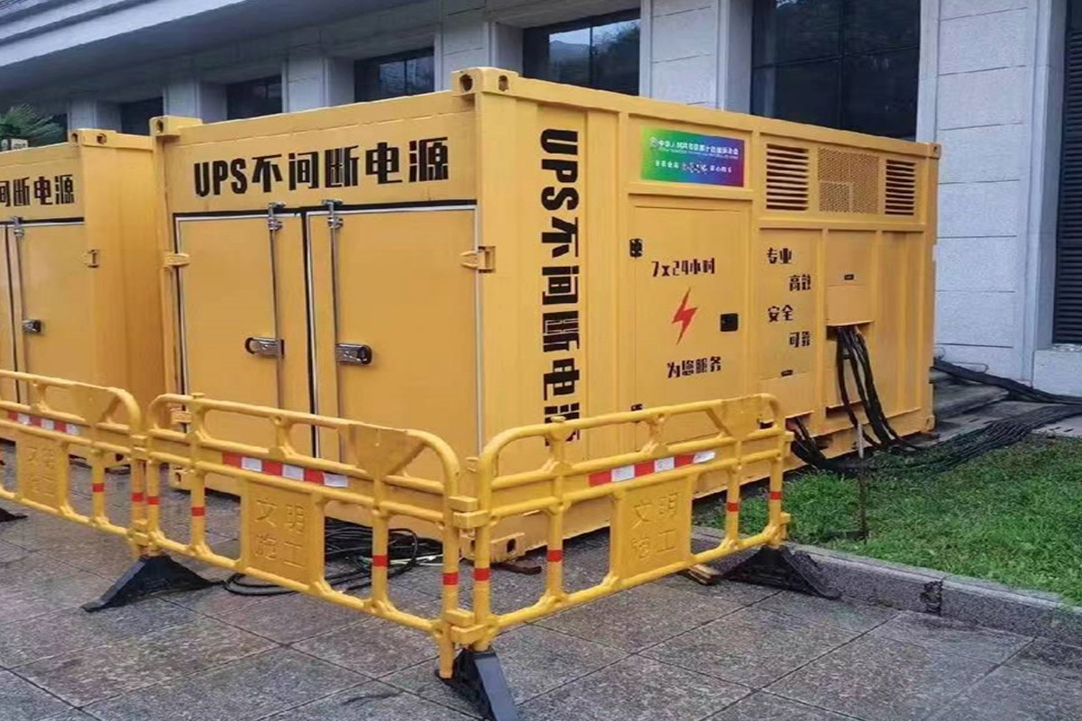 社旗县发电机租赁施工现场
